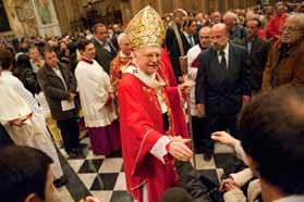 La foto del mese 18 ottobre 2011: Solenne concelebrazione Eucaristica in Santuario, alla presenza del nuovo Arcivescovo di Milano, Card. Angelo Scola.