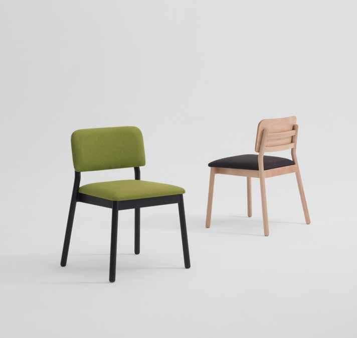 LAKY chair *available with wooden or upholstered