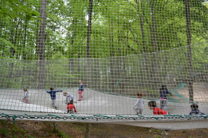 Una vasta area ricettiva immersa nel verde garantisce un ospitalità di primo livello e consente di godersi il bosco anche se non si sale sui percorsi, Snack Bar, Area Barbecue, una vasta area per i