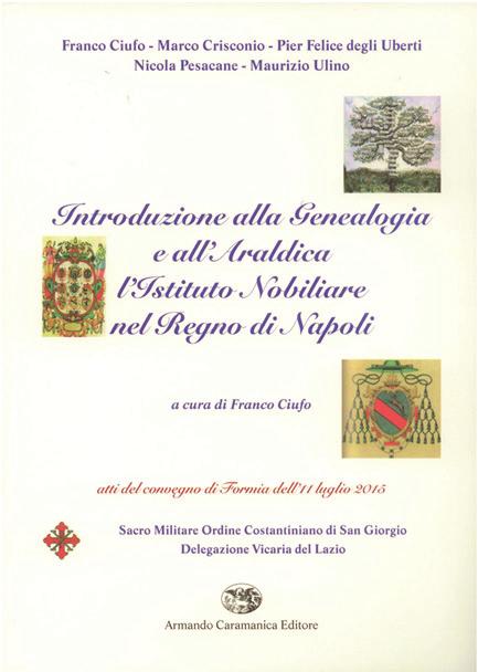 anche sugli stemmari italiani, sia le pubblicazioni di carattere privato quali ad esempio il Litta, il Tettoni-Saladini, il di Crollalanza, lo Spreti, citando l opera del Collegio Araldico Romano,