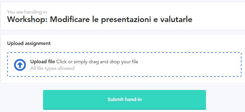 tratteggiato, oppure cliccare sull icona a forma di freccia, selezionare il file che vogliamo caricare dal nostro PC e cliccare su