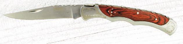 VI3547 Coltello pieghevole lama cm 8, manico in packwood con