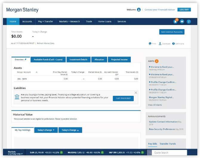 PASSAGGIO 9: CONFERMA Consente di visulizzre un onfirmtion (onferm) dell'isrizione Morgn Stnley Online. L'isrizione è or omplet.