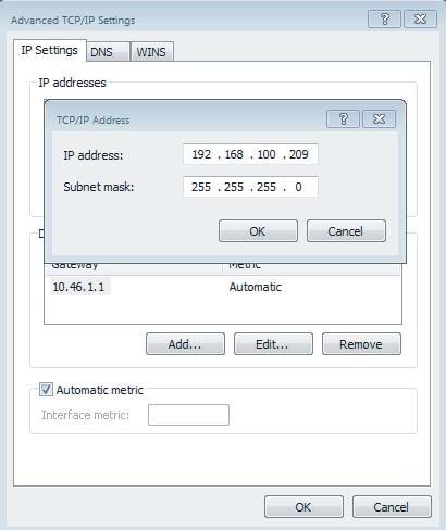2 Aggiunta di molteplici IP Configurare un indirizzo IP statico prima di aggiungere