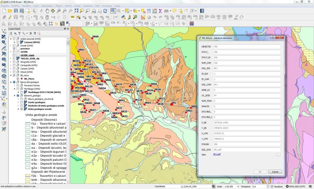 BD_micro Banca dati delle analisi micropaleontologiche di