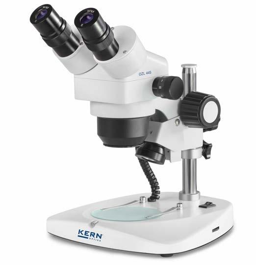Stereomicroscopio zoom KERN OZL- OZL 5 LAB LINE L economico e flessibile stereomicroscopio zoom per lavoratori, centri di prova e controlli qualità Caratteristiche La serie KERN OZL- appartiene alla