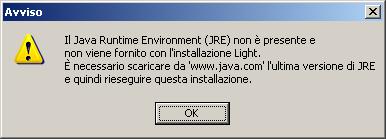 Durante l installazione di Java confermare sempre le finestre d installazione che appaiono lasciando invariati i parametri