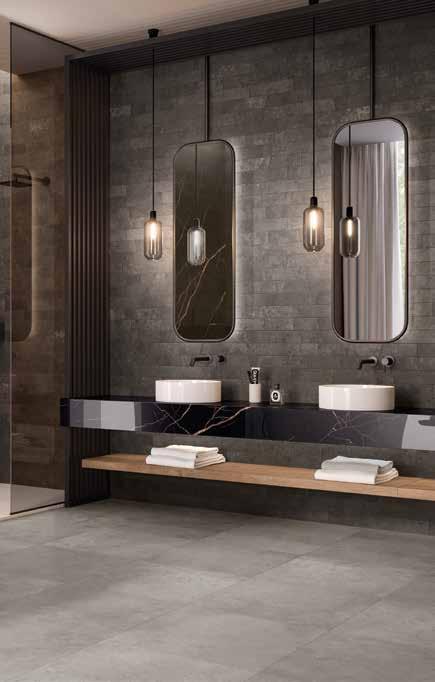 LASTRE IN GRES PORCELLANATO A MASSA COLORATA FULL BODY COLORED PORCELAIN SLABS SLIM PACK SILVER 00035 M. 0,00 A GREY 00036 M. 0,00 TAUPE 00037 M.