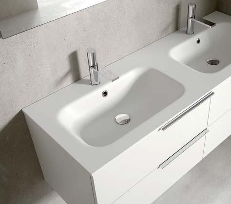 L'estetica e le caratteristiche meccaniche e chimiche rendono questo materiale adatto all'arredo del bagno e degli ambienti pubblici.