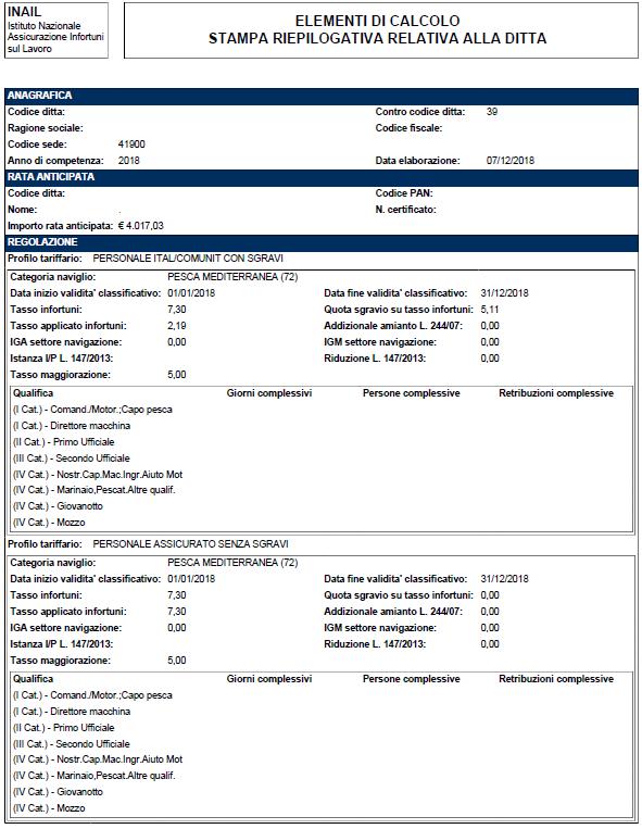 ELEMENTI DEL CALCOLO PER I PREMI DEL SETTORE MARITTIMO Le informazioni riguardanti gli elementi necessari per il calcolo del premio assicurativo del settore marittimo sono rese disponibili agli