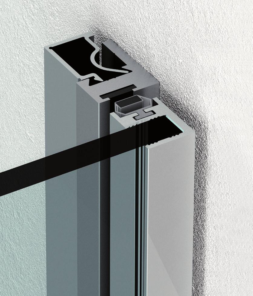 OX DOCCIA SHOWER OX DUSCHKAINEN PRICE LIST P 127 P-01-M 2 Profilo battuta a muro per porta battente compreso di magnete. L = 20 mm. Door stop profile for hinged door, with magnetic gasket. L = 20 mm. Türanschlagsprofil mit Magnet Dichtung.