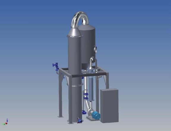 EVAPORATORE MULTIPLO EFFETTO CIRCOLAZIONE MISTA PROFILO AZIENDALE A CORRENTI INCROCIATE MOD GDS Nella gamma produttiva rientrano: Evaporatori per concentrati di pomodoro e frutta a circolazione