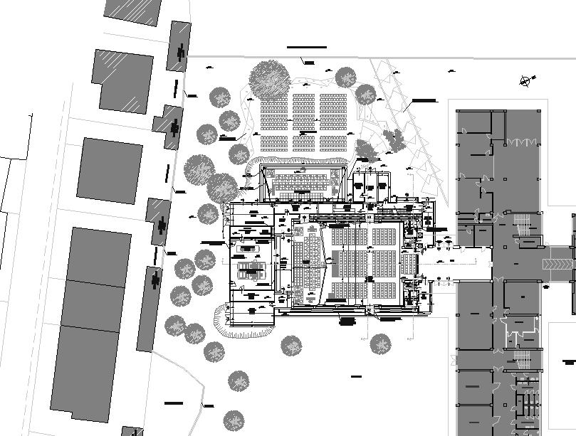Figura 52 Planimetria della zona in cui è collocato l Auditorium esterno di progetto relativo alla Scuola Guicciardini Area occupata dagli impianti 8.