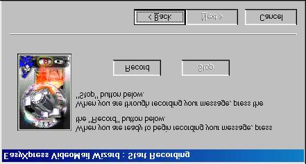 Figura 39: Creare una videomail 9. Apparirà sullo schermo la figura 40.