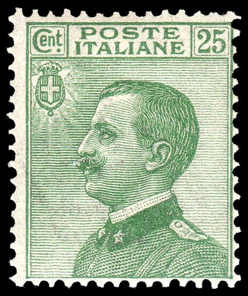 21 agosto 1927 TIPO MICHETTI, NUOVO VALORE Stampa: tipografica Fogli: 100 x 4 Filigrana: corona Dentellatura: 14 a pettine