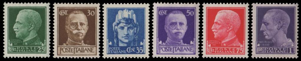 242A e 252, fino 30 settembre 1940; gli altri fino al 30 giugno 1946, ma tollerati anche per l intero mese di luglio. disegnatori: P. Paschetto e G. Cisari 242A 2 centesimi, Stemma 243 5 centesimi,.