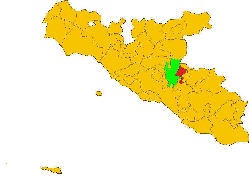 Delimitazione dell ARO costituito dai comuni di Aragona e Comitini ed inquadramento all interno del territorio della provincia di Agrigento Vista aerea dei comuni di Aragona e Comitini.