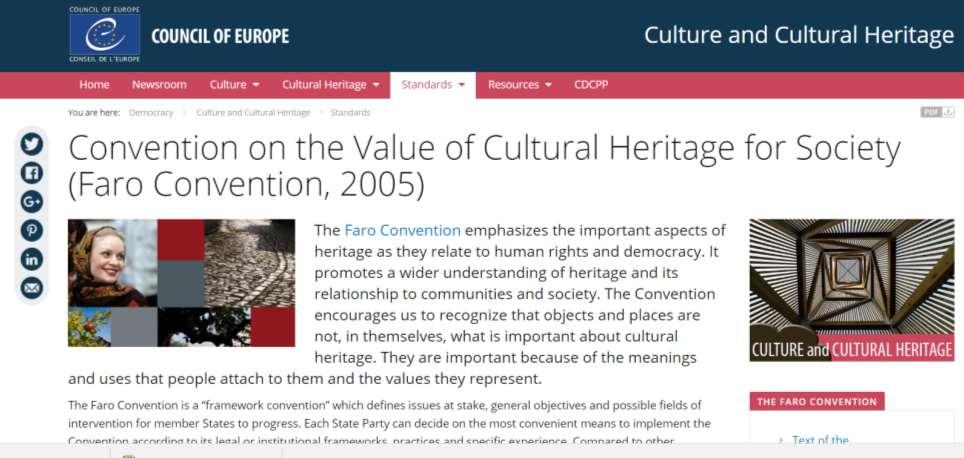 a cultural heritage is a group of resources inherited from the past which people identify, independently of ownership, as a reflection and expression of their constantly evolving values, beliefs,