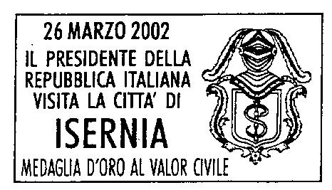 164/AC/E N.369 DATA 3/4/2002. Emissione di 1 francobollo ( 0,41) ordinario serie tematica Il Patrimonio Artistico e Culturale Italiano dedicato al: Santuario Maria SS.