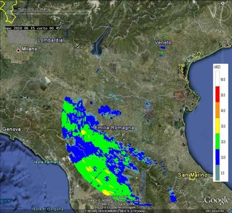 2 Analisi dei campi di riflettività sull Emilia Romagna Le precipitazioni sulla nostra Regione