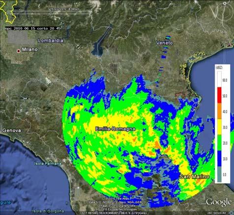 Nelle prime ore del 16 (00:15 UTC) la parte più