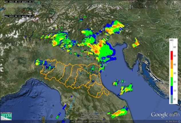 Analisi alla mesoscala centrata sull Emilia-Romagna Durante le prime