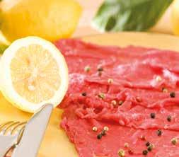 CARPACCIO DI BOVINO ADULTO sottonoce, girello, scannello REPARTO MACELLERIA euro 8,25 MAX 6