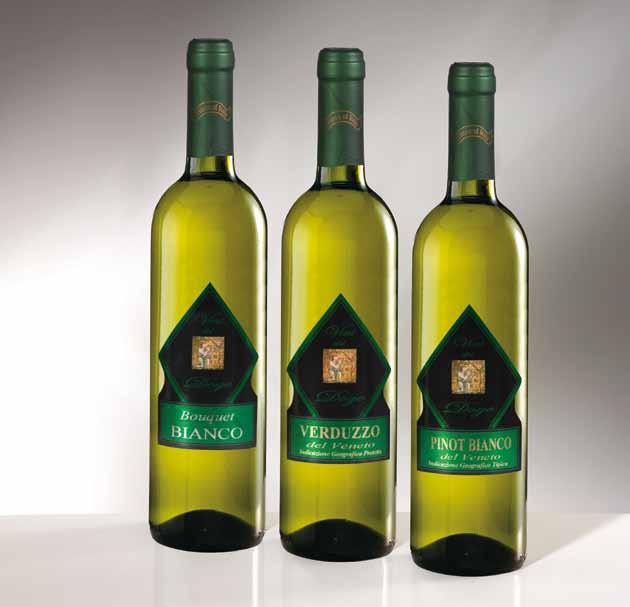 Vini del Doge Bianchi BIANCHI Sono vini particolarmente selezionati, che rispecchiano le tradizionali produzioni venete, ognuno con la sua storia, tipicità ed inconfondibile personalità.