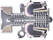 COMBUSTORE LOW-Nox 3. TURBINA ASSIALE 3 STADI 4.