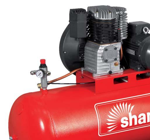 HEAVY DUTY LINE Compressori a cinghia monostadio Belt driven single-stage compressors K18C/200 CT4 LOW SPEED LOW VIBRATION LOW NOISE LONG LIFE a barre Lt HP / kw n. bar / PSI l/min.