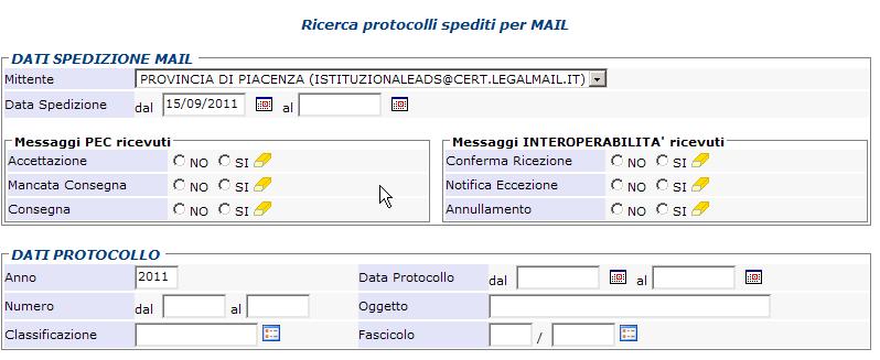 Figura 8e Al secondo gruppo, appartengono le query che afferiscono alla gestione dello scarico nell applicativo dei messaggi di posta ricevuti, distinguendo in base al dominio di posta selezionato e