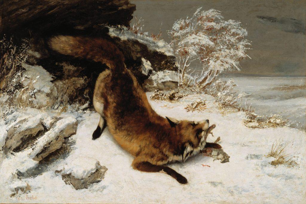 Volpe nella neve, 1860, Dallas, Museum of Art Tramonto sul lago Lemano, 1874, Vevey,