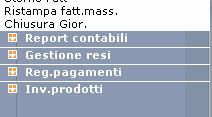 Tramite il menù Gestione fatture è possibile