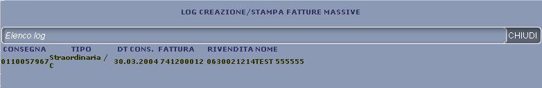 Creazione Fattura Al termine della stampa delle fatture il sistema presenta una schermata riassuntiva con l indicazione del