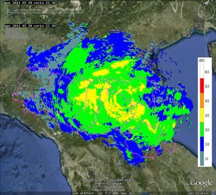 fenomeni più intensi si localizzano sulla costa