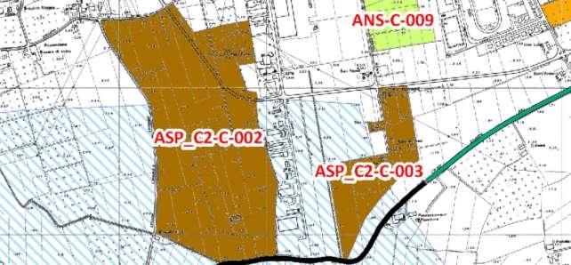 5 - Quadro conoscitivo PSC) Analisi della vulnerabilità idrogeologica: l area in esame è ubicata in un area in cui sono stati registrati allagamenti nel tempo, in particolare si