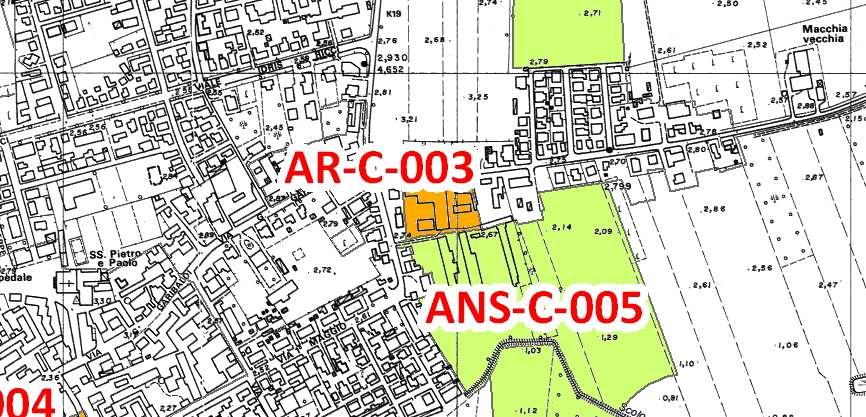 2.2.20. AMBITO AR-C-003 2.2.20.1. INQUADRAMENTO GENERALE Ubicazione dell ambito L ambito AR-C-003 è individuabile a nord est di Copparo, in via Bolognesi.