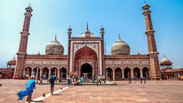 Intera giornata di visite della Vecchia e Nuova Delhi. In mattinata la Moschea del Venerdi (Jama Masjid), una delle piu grandi moschee dell India e il Mausoleo al Mahatma Gandhi.