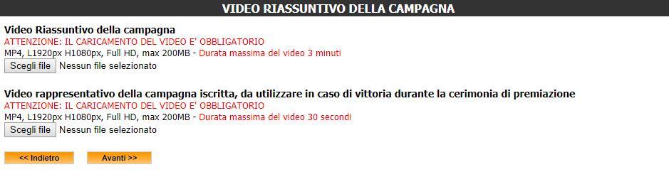 I materiali caricati in questo step verranno utilizzati per comporre l impaginato del progetto sul Quaderno del Branded Content & Entertainment e ai