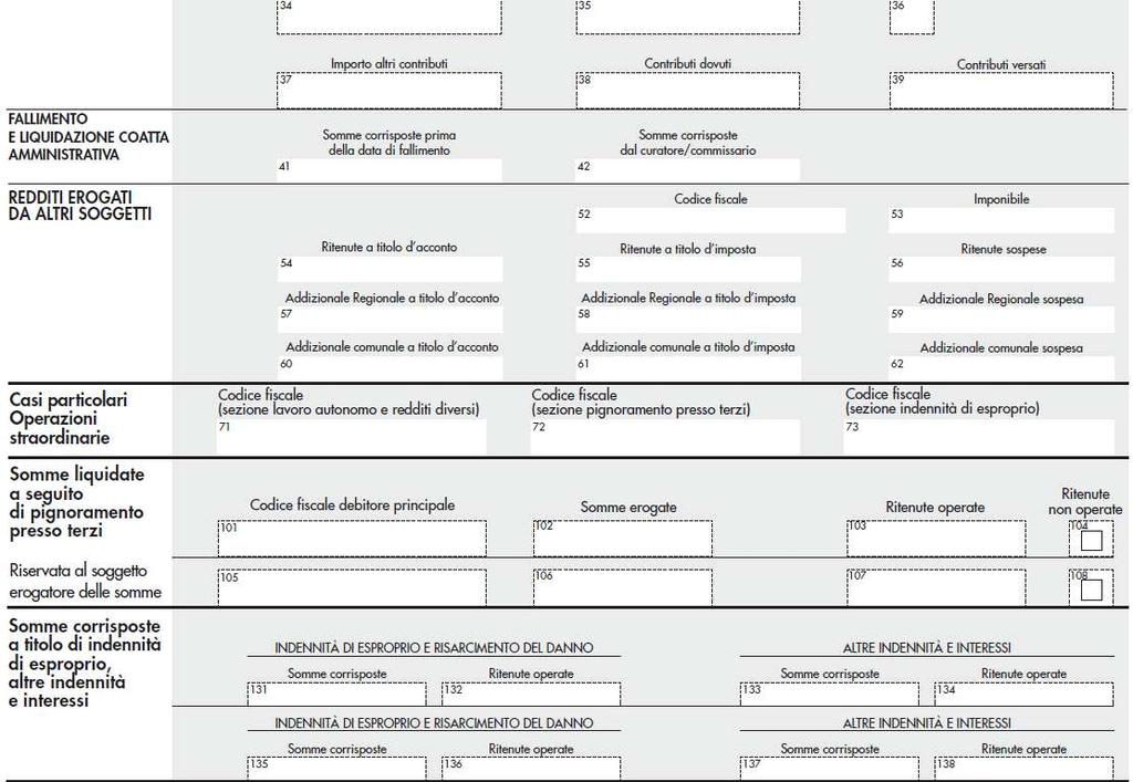 I COMPENSI SIANO RIFERITI ALLA STESSA CAUSALE; COMPILARE TANTE CERTIFICAZIONI QUANTI SONO I COMPENSI EROGATI