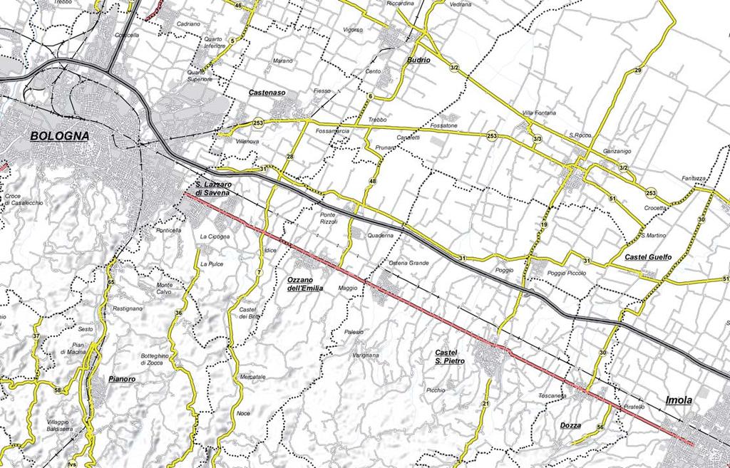 Ubicazione MEDICINA MEDICINA Comune di Medicina - Località Fossatone (BO) - A circa 10 km. dall uscita Castel San Pietro Terme aut. A14 BO-TA - A circa 13 km. dall uscita Bologna San Lazzaro aut.