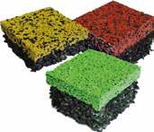 1177. Superfici drenanti composte da granuli di gomma EPDM riciclata colorata nella