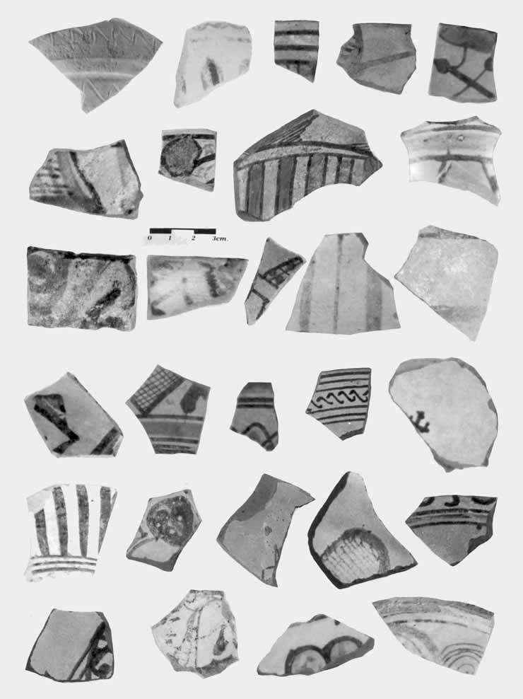 Alcuni tipi di ceramica medioevale rinvenuti nel fossato del palazzo baronale di Apricena 395 1 2 3 4 5 6