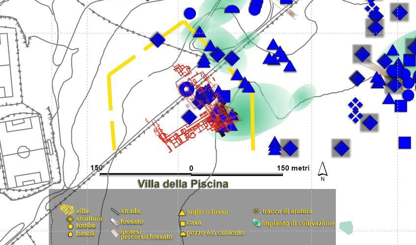 Infatti in quell area non sono stati identificati reperti significativi, ed inoltre, in base agli scavi e studi pregressi sembra che l edificato della villa non coinvolga quell area.