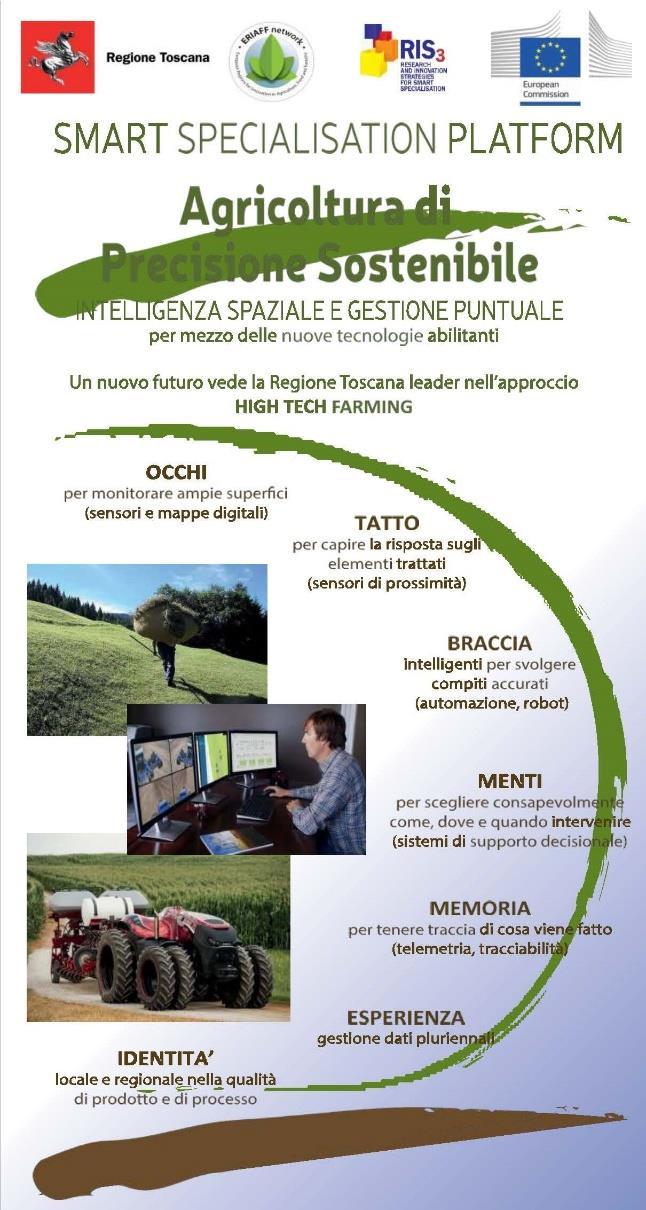 L'agricoltura di precisione di cui la Regione Toscana è leader nella piattaforma agrofood è