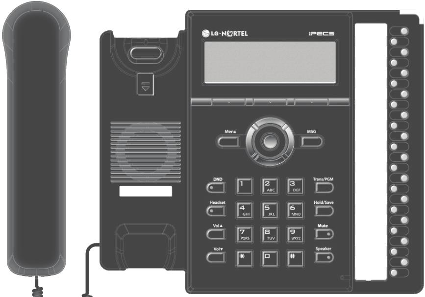 Descrizione del telefono LIP-8024D IP Guida rapida Microtelefono Indicatore suoneria o di presenza messaggio Tasti flessibli TastidiNavigazione Tasto Menu Tasto Non disturbare Tasto Cuffia Tasto