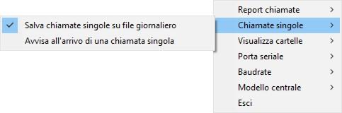 Se si seleziona Avvisa alla ricezione di un report, all arrivo di un rapporto, viene visualizzato nell area di notifica della barra delle applicazioni il messaggio seguente: Selezionare Chiamate