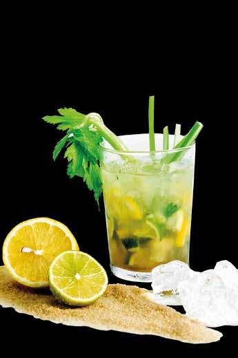 LIMONICE BEVILO ANCHE COSI DRINK IT THIS WAY Ingredienti Limonice limone zucchero di canna sedano di Trevi ghiaccio tritato Preparazione Versare in un bicchiere