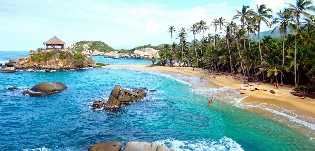 trasferimento in lancha da Taganga a Cabo San Juan del Guia, una delle spiagge più isolate, ma al contempo fotografate, del