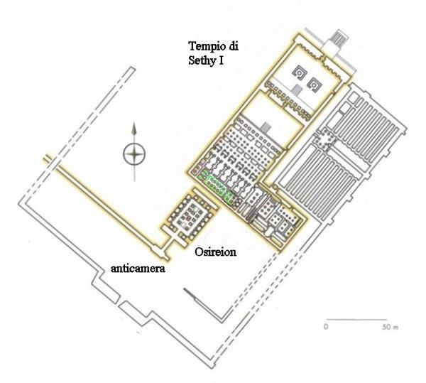 L ingresso a queste cappelle e al settore di sud-est del tempio avveniva dalla 2 Sala Ipostila. Questa è divisa in sette spazi, ognuno dei quali comprende sei colonne papiriformi, su tre file.